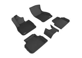 3D MAXpider Kagu 1st & 2nd Row Floormats For 2016-2019 Mini Clubman - Black